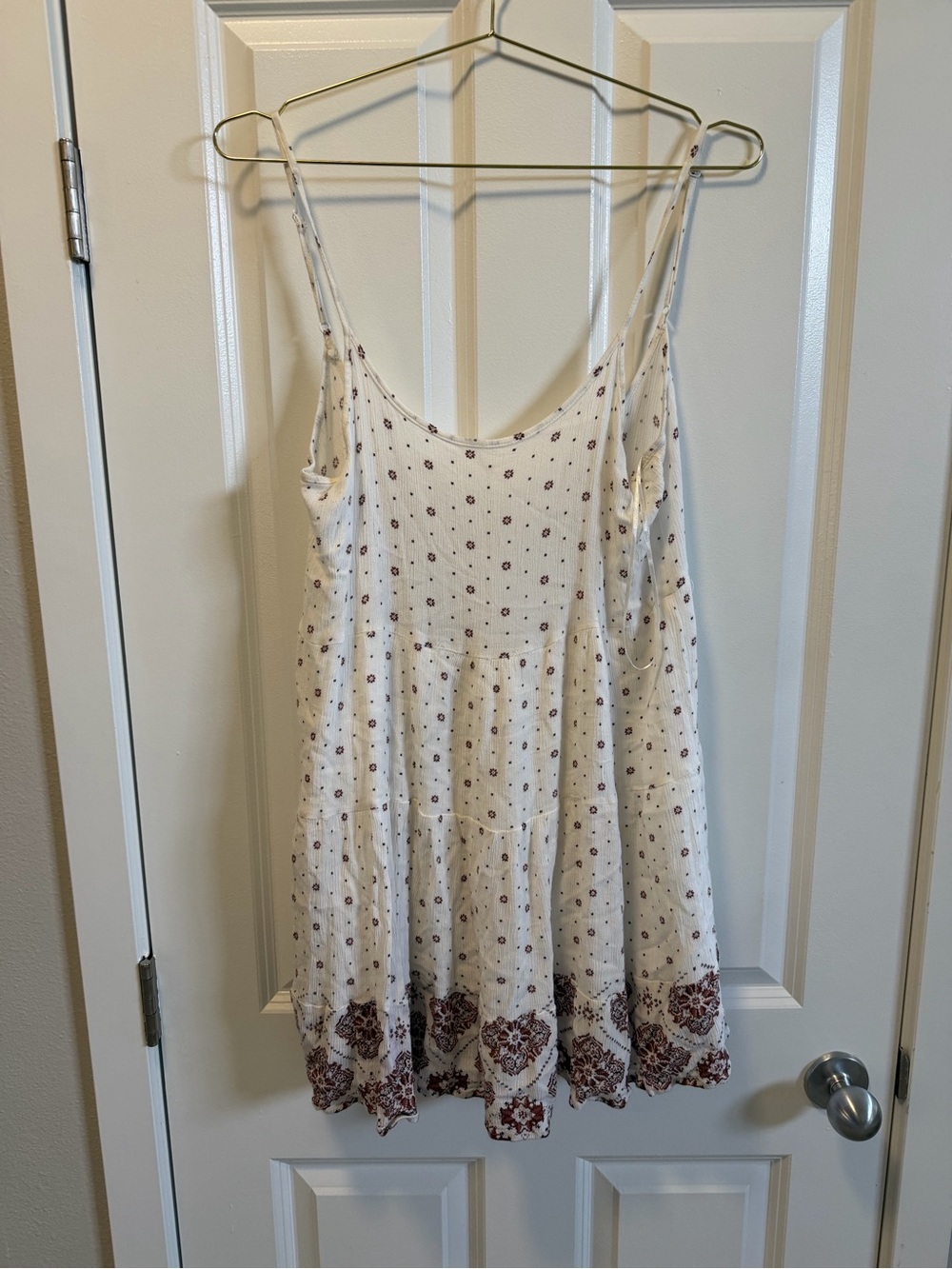 Hem and thread baby doll tunic